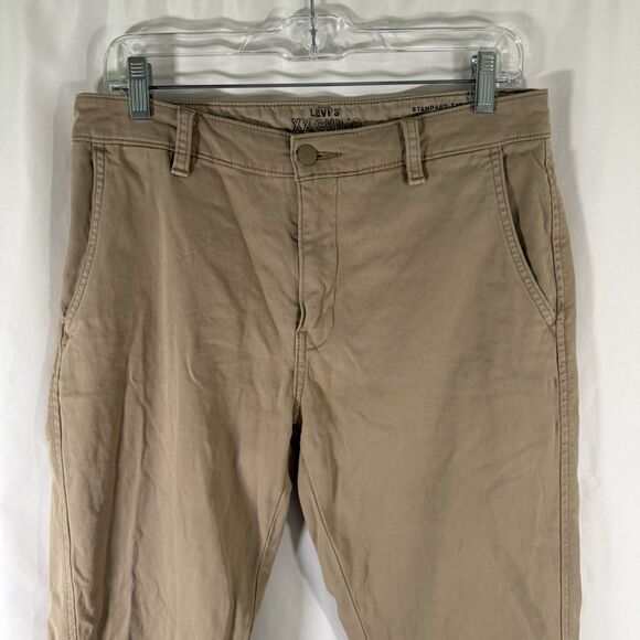 Levis XX Chino Pants Men's 31x32 Brown Standard Fit Tapered Cotton Blend - Picture 2 of 13